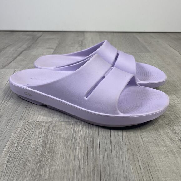 Oofos Ooahh Lavender Purple Slide Sandals Recovery Men’s Size 14 Women’s 16 E - Picture 4 of 9